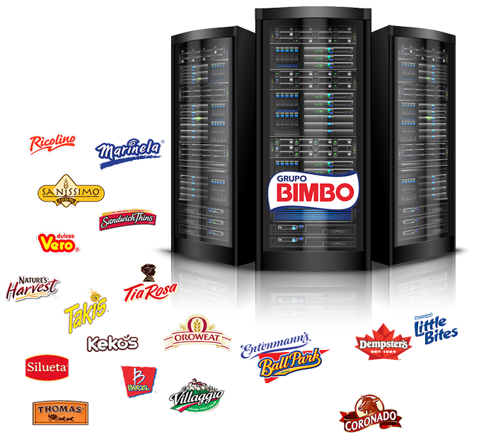 Grupo Bimbo multi-brand website framework artwork